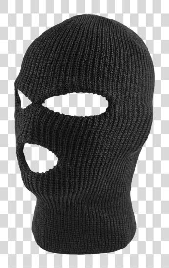 Download Black Balaclava Quality Thermal Winter Face Mask PNG file