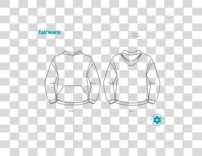 Download Banner Black And White Drawing Hoodie Outline Printable Hoodie Design Template Clip Art