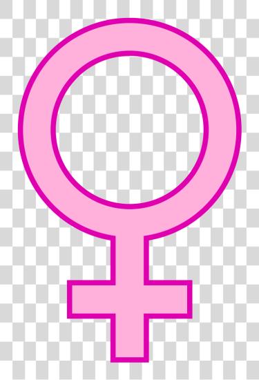 Download File Femalepink Svg Pink Female Symbol PNG file