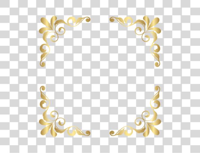 Download Gold Corners Marcos Para Tarjetas Clip Art