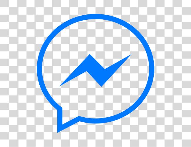 تحميل Facebook أيقونة أبيض Messenger مقطوعة فن