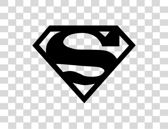 Download File Superman Logo Black Clip Art