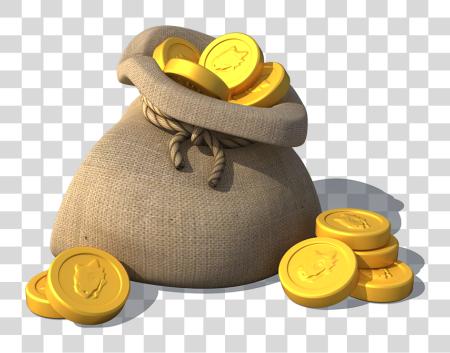 Download Sack Of Gold Sack In Gold PNG file