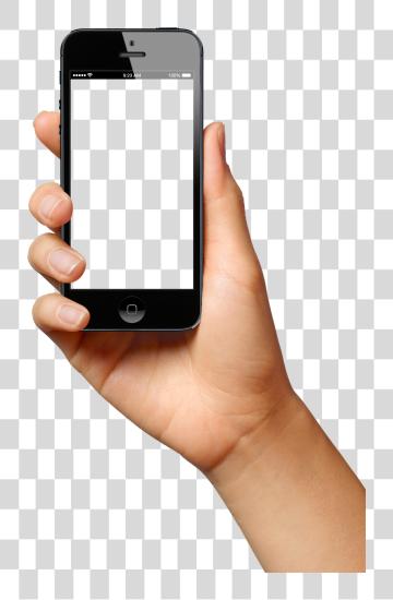 Download Hand Holding Phone Hand With Smartphone PNG file