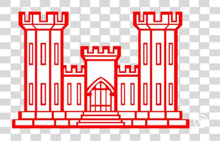 Download ingeniero Castle logotipo Us ejército ingeniero Castle PNG file