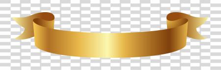 Download Gold Ribbon Banner Vector Golden Ribbon Vector PNG file