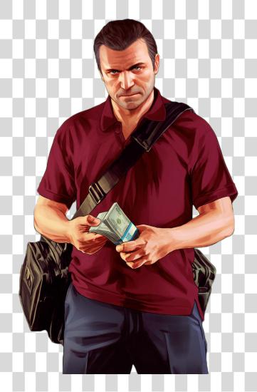 下载 Michael Gta 5 Michael Gta Fan 艺术 PNG file