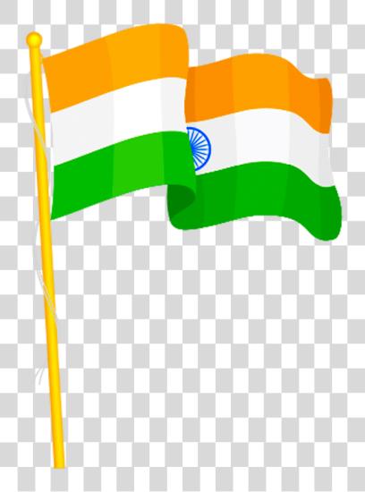 Download Indian Flag With Independence Day PNG file