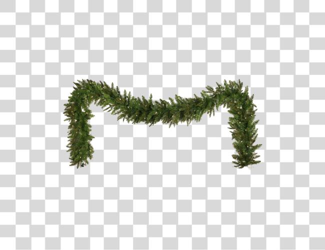 Download Christmas simple Stickpng Christmas Garland Clip arte