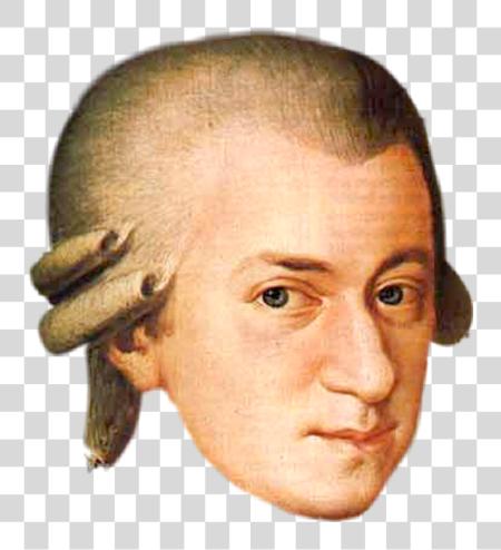 Download man portrait mozart amadeus Wolfgang Amadeus Mozart PNG file