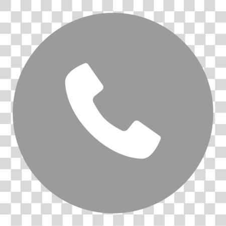 下载 Get In Touch Phone 图标 Circle Grey PNG file