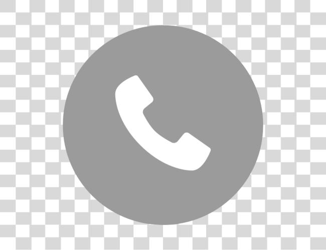 Download Get In Touch Phone Icon Circle Grey Clip Art