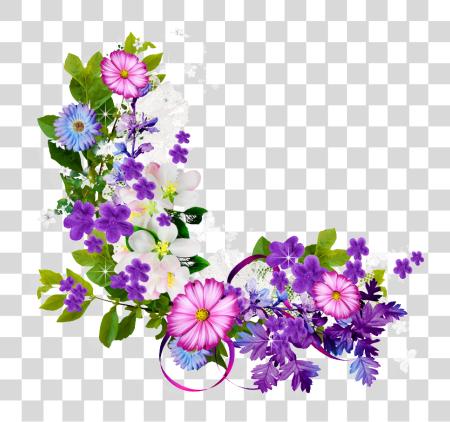 Download Flower Ring Flower Bouquet Plant Flora Image Flower Border PNG file