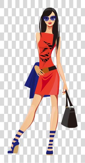 Download Fashion Girl Cartoon Fashion Girl PNG file