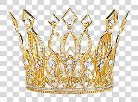 Download Everyne Can Be A Princess Gold Queen Crown PNG file