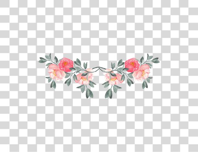 Download Chinese Painting Rose Flower Decoration Vector Watercolor Painting Clip Art