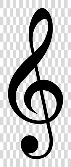 تحميل Treble Clef Treble Clef موسيقى رمز بي ان جي ملف