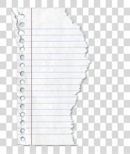 Download Ripped Lined Paper PNG file