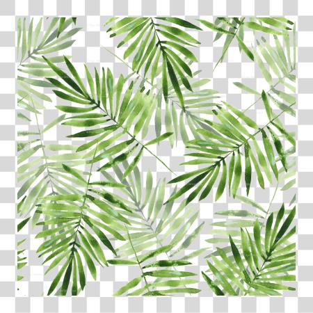 Download Green Palm Leaves Palm Leaf Pattern PNG file