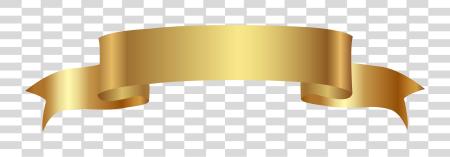 Download Golden Ribbon No PNG file