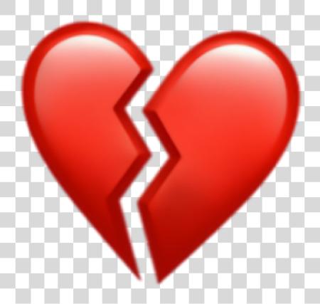 تحميل قلب Brokenheart Corazn Corazonroto آيفون Iphoneemoj قلب Broken ملصقات بي ان جي ملف