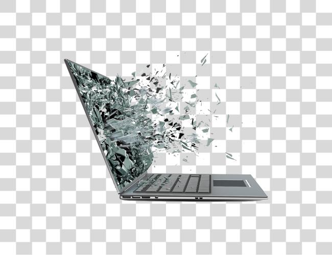 Download exploding laptop Broken Laptop Screen Clip Art