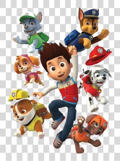 Download Ryder And His Dogs Paw Patrol Paw Patrol PNG file