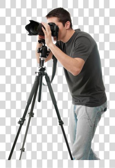 下载 摄像头 Man Tripod Description PNG file