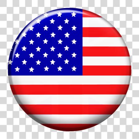 Download Round American Flag Usa Flag Button PNG file