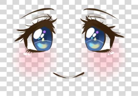 Download lindo cara sonrisa Blush Blueeyes anime Animegirl manga anime ojos PNG file