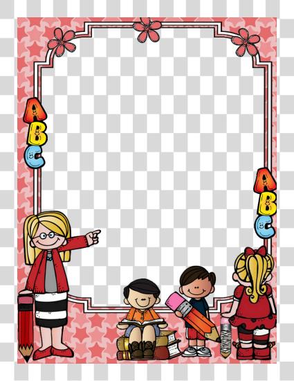 下载 框架 School School Decorations School Themes Cartoons Frames 和 Borders PNG file