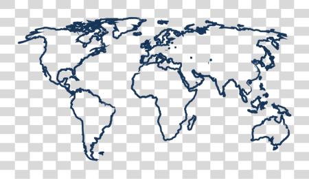 Download Faze Adapt Outline World Map Blank PNG file