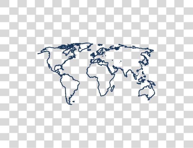 Download Faze Adapt Outline World Map Blank Clip Art