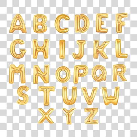 Download Happy Birthday Foil Balloon Gold Balloon Letters PNG file