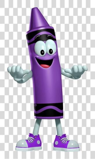 Download Crayon Watching Animated Crayola Crayon Characters PNG file