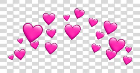 Download Hearts Heart Crown Heartcrown Sticker Tumblr Filter Blue Heart Snapchat Filter PNG file