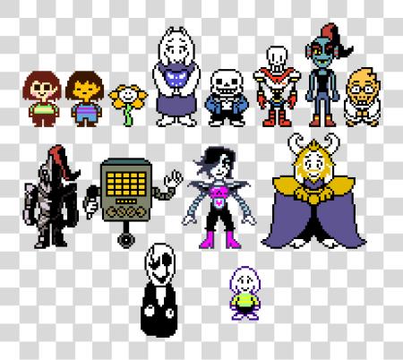 下载 Undertale Overworld Sprites All Undertale Sprites PNG file