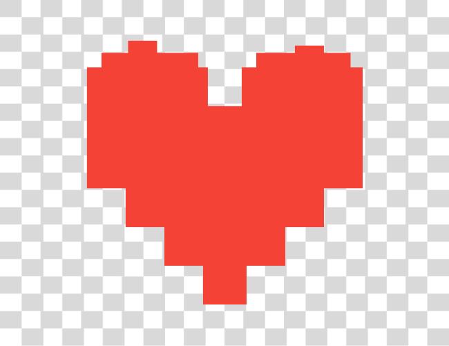 Download Heart Cartoon pixel Clip Art