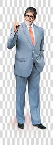 Download Amitabh Bachchan Standing Amitabh Bachchan In Suit PNG file