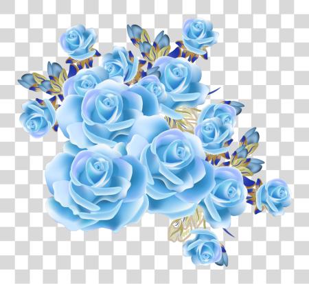 Download mq azul rosa rosas flores flor diseño de flores PNG file