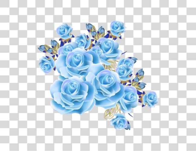 Download mq azul rosa rosas flores flor diseño de flores Clip arte