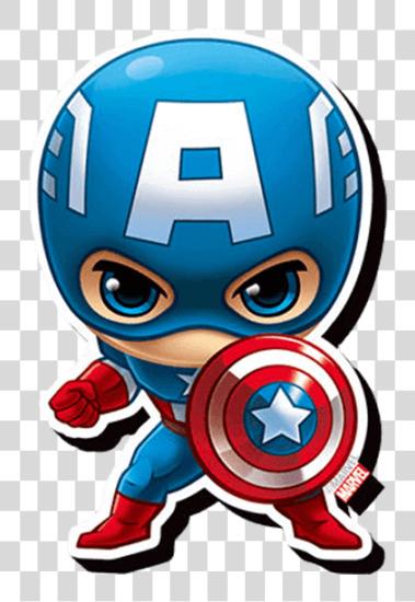 下载 Chibi Superheroes Captain America Chibi PNG file