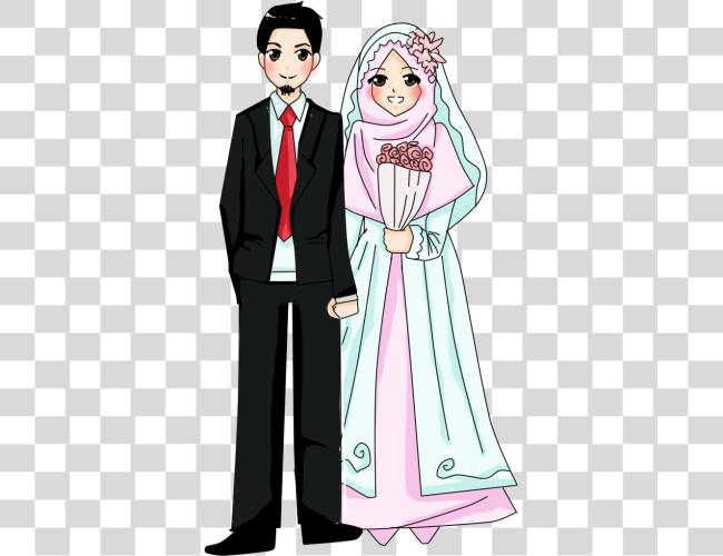 Download Wedding Muslim Wedding Cartoon Muslim Clip Art