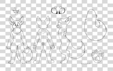 Download Drawn Furry Base Furry Fox Base PNG file