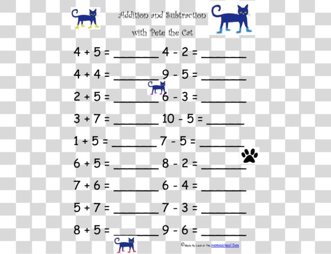 Download Grade 1 Math Worksheets Addition And Subtraction Clip Art