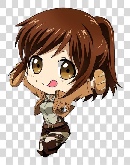 下载 动漫 Chibi Sin Fondo Shingeki No Kyojin Stickers PNG file