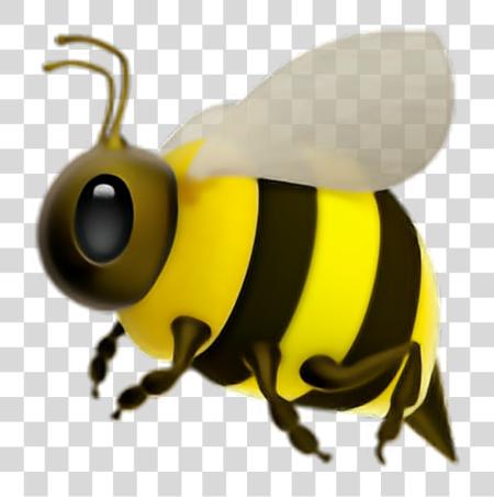 Download Bee Emoji Ios Apple Bee Emoji PNG file