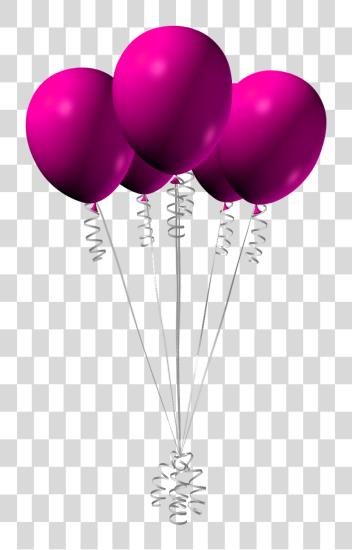 Download Pink cumpleaños globos Pink globos PNG file