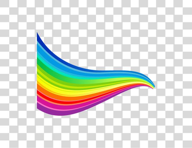 Download colorido Waves arco iris Wave Clip arte