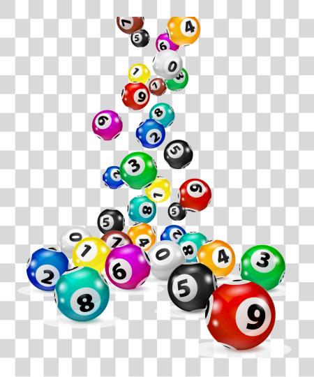 Download Falling Bingo Balls PNG file